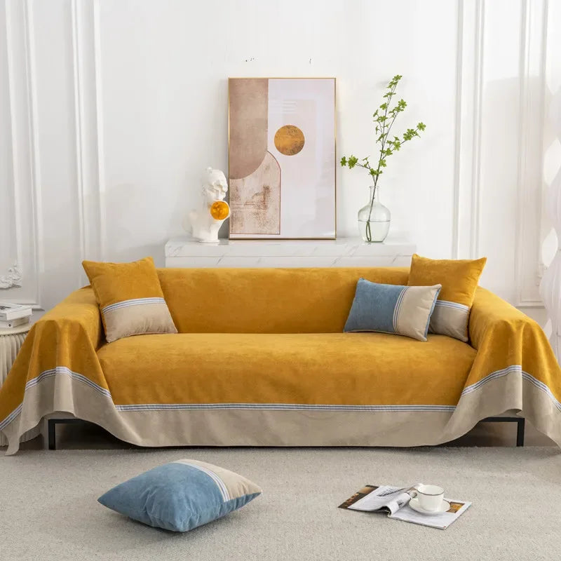 EIFLOY-Patchwork Waterproof Sofa Cover, 2, 3, 4, 5 Seater, Non-slip, Couch Slipcover, Armchair Furniture Protector, for Pets Cat